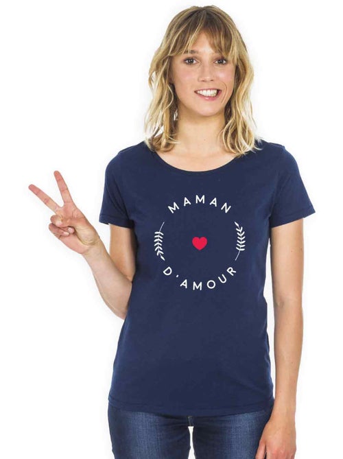 T-shirt Femme - MAMAN D'AMOUR - Kiabi