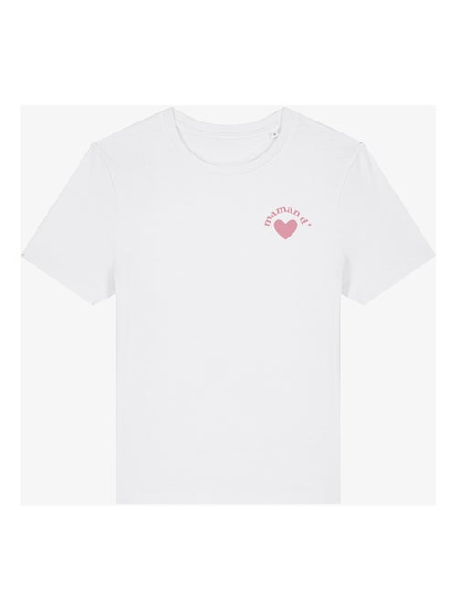 T-shirt Femme - MAMAN D'AMOUR CŒUR - Kiabi