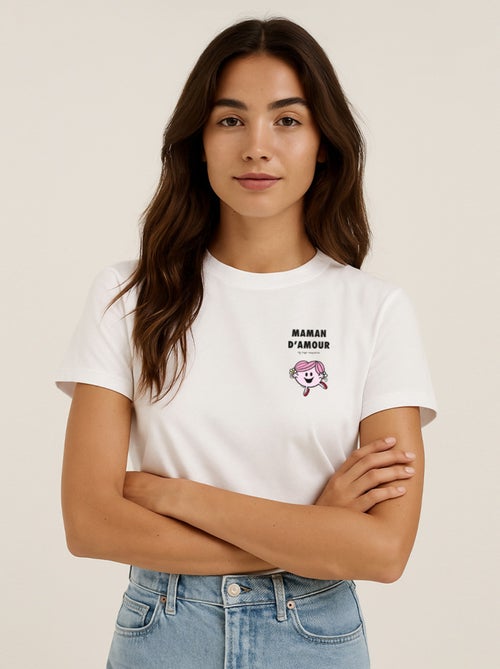 T-shirt Femme - MAMAN D'AMOUR CŒUR - Kiabi
