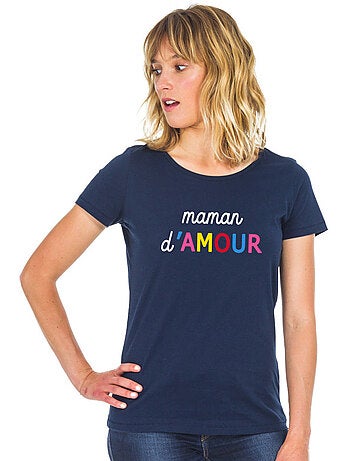 T-shirt Femme - MAMAN D'AMOUR COLORÉE WAF