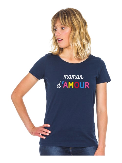 T-shirt Femme - MAMAN D'AMOUR COLORÉE WAF - Kiabi