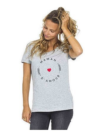 T-shirt Femme - MAMAN D'AMOUR