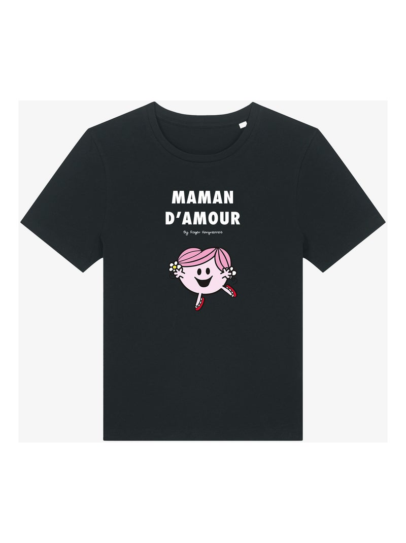 T-shirt Femme - MAMAN D'AMOUR Noir - Kiabi