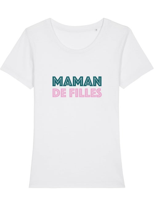 T-shirt Femme - MAMAN DE FILLES - Kiabi