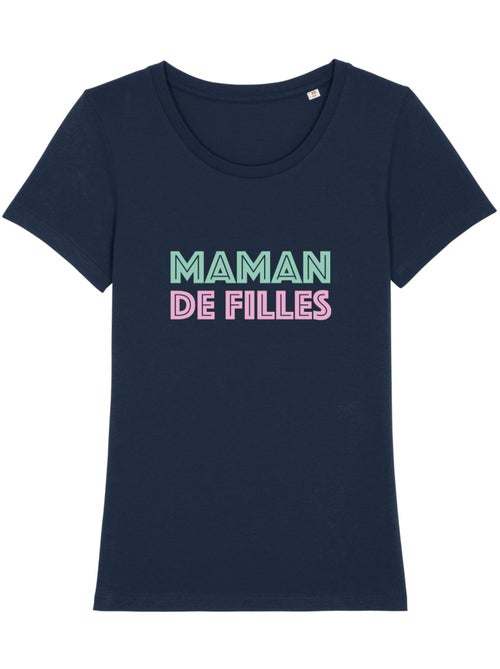 T-shirt Femme - MAMAN DE FILLES - Kiabi