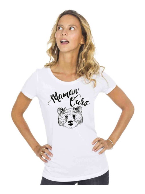 T-shirt Femme - MAMAN OURS - Kiabi