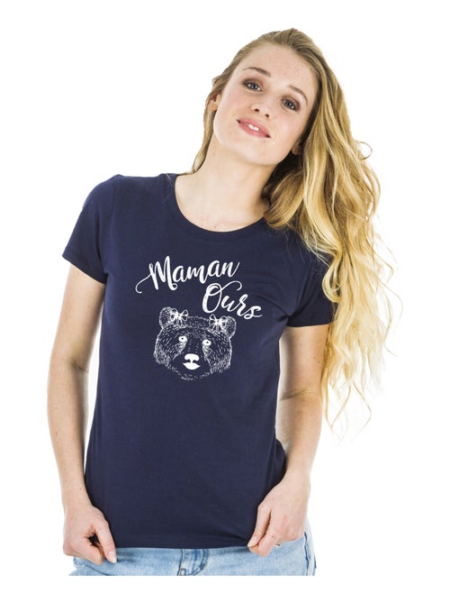 T-shirt Femme - MAMAN OURS - Kiabi
