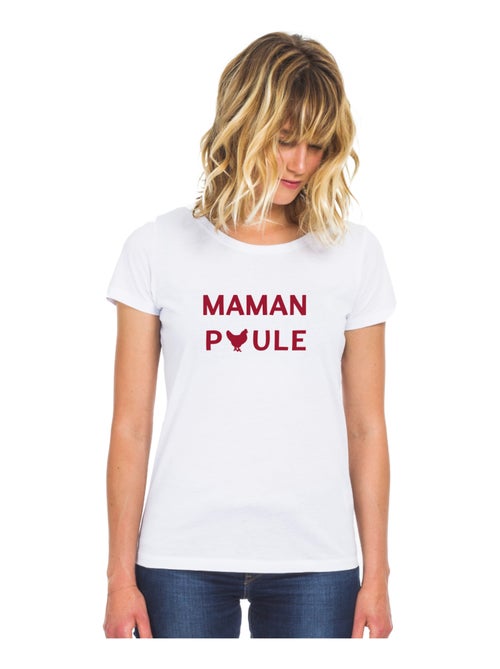 T-shirt Femme - MAMAN POULE 2 WAF - Kiabi