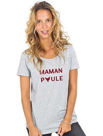 T-shirt Femme - MAMAN POULE 2 WAF