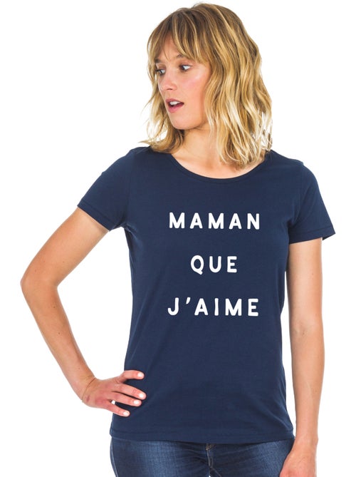 T-shirt Femme - MAMAN QUE J'AIME 2 WAF - Kiabi