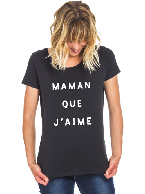 T-shirt Femme - MAMAN QUE J'AIME 2 WAF - Kiabi