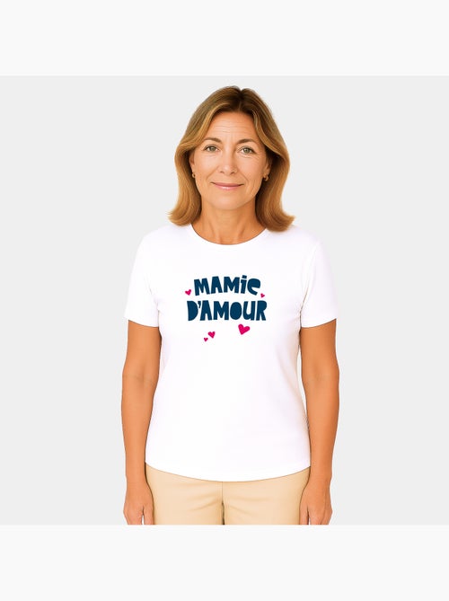 T-shirt Femme - MAMIE D'AMOUR - Kiabi