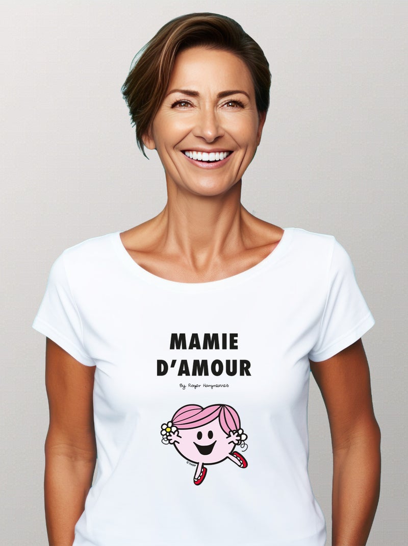 T-shirt Femme - MAMIE D'AMOUR Blanc - Kiabi