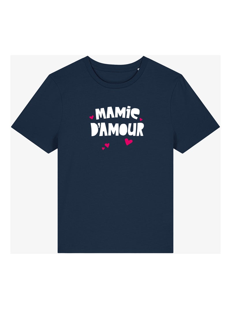 T-shirt Femme - MAMIE D'AMOUR Bleu marine - Kiabi