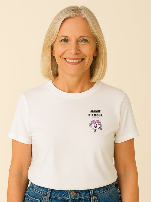 T-shirt Femme - MAMIE D'AMOUR CŒUR - Kiabi