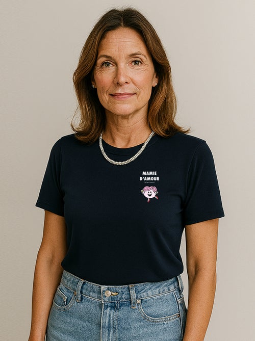 T-shirt Femme - MAMIE D'AMOUR CŒUR - Kiabi