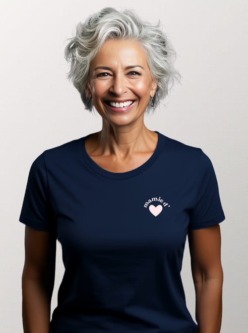 T-shirt Femme - MAMIE D'AMOUR CŒUR - Kiabi