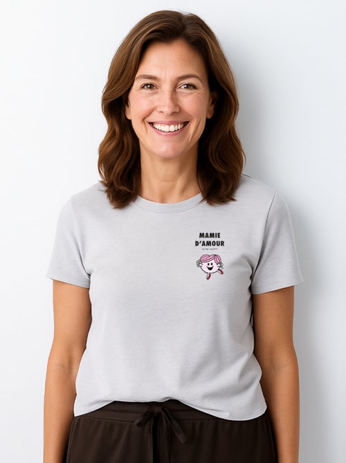 T-shirt Femme - MAMIE D'AMOUR CŒUR - Kiabi
