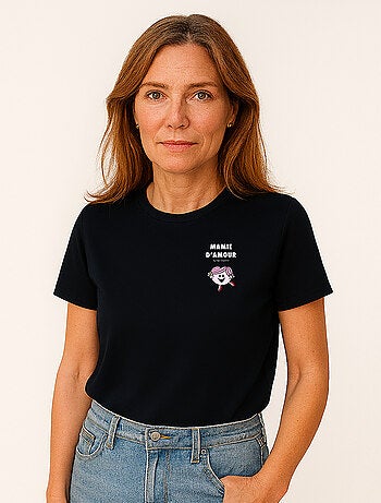 T-shirt Femme - MAMIE D'AMOUR CŒUR