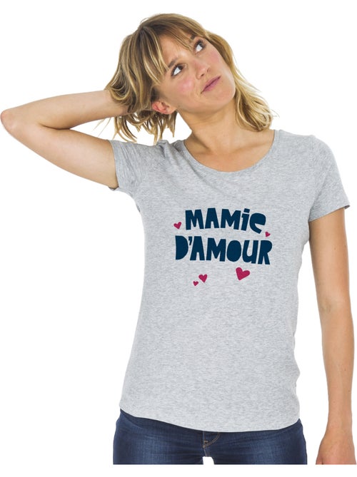 T-shirt Femme - MAMIE D'AMOUR - Kiabi