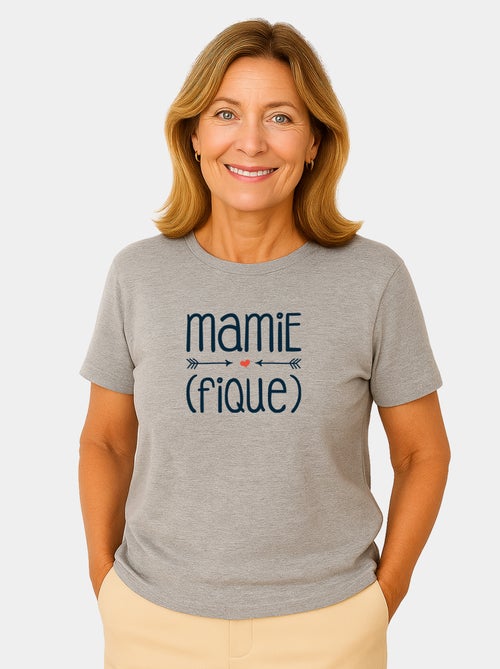 T-shirt Femme - MAMIE (FIQUE) - Kiabi