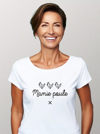 T-shirt Femme - MAMIE POULE
