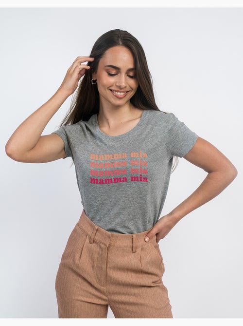 T-shirt Femme - MAMMA MIA - Kiabi