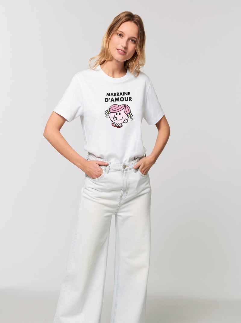 T-shirt Femme - MARRAINE D AMOUR Blanc - Kiabi
