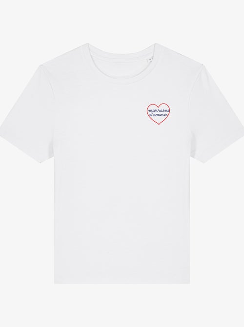 T-shirt Femme - MARRAINE D'AMOUR - COEUR - Kiabi