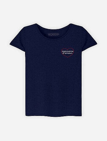 T-shirt Femme - MARRAINE D'AMOUR - COEUR