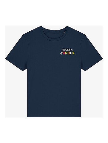 T-shirt Femme - MARRAINE D'AMOUR COLORÉE CŒUR