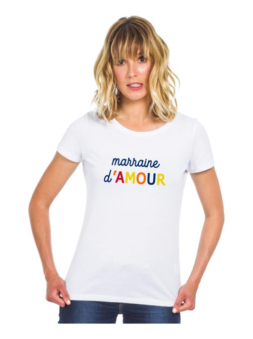 T-shirt Femme - MARRAINE D'AMOUR COLORÉE WAF - Kiabi