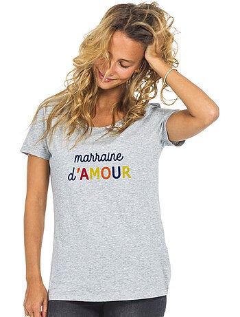 T-shirt femme - marraine d'amour colorée waf
