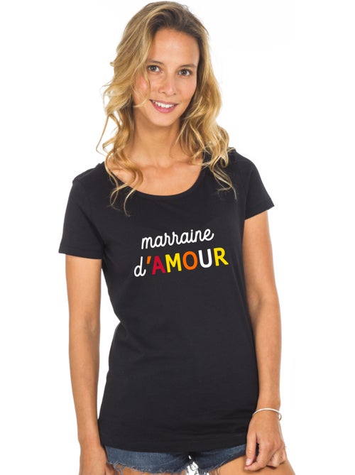 T-shirt Femme - MARRAINE D'AMOUR COLORÉE WAF - Kiabi