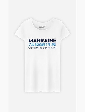 T-shirt Femme - MARRAINE D'UN ADORABLE FILLEUL