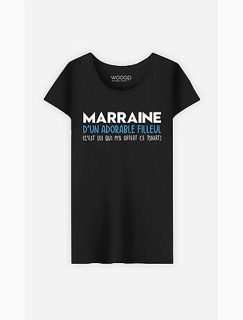 T-shirt Femme - MARRAINE D'UN ADORABLE FILLEUL