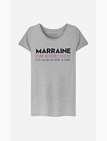 T-shirt femme - marraine d'une adorable filleule - noël