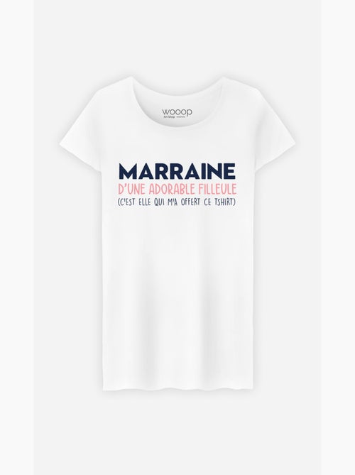 T-shirt Femme - MARRAINE D'UNE ADORABLE FILLEULE - Kiabi
