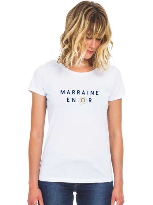T-shirt Femme - MARRAINE EN OR 2 WAF - Kiabi