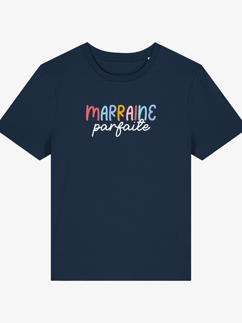 T-shirt femme - marraine parfaite - noël Bleu marine - Kiabi