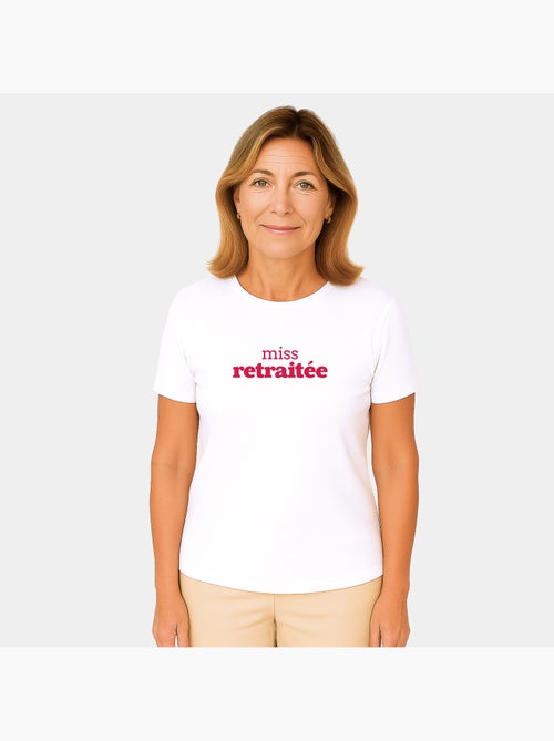 T-shirt Femme - MISS RETRAITÉE - Kiabi