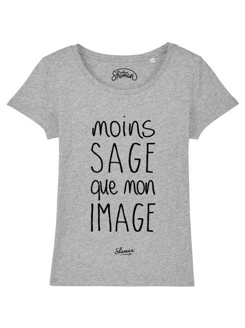 T-shirt Femme - MOINS SAGE QUE MON IMAGE - Kiabi