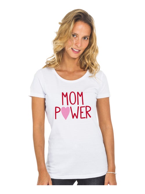 T-shirt Femme - MOM POWER MPT - Kiabi