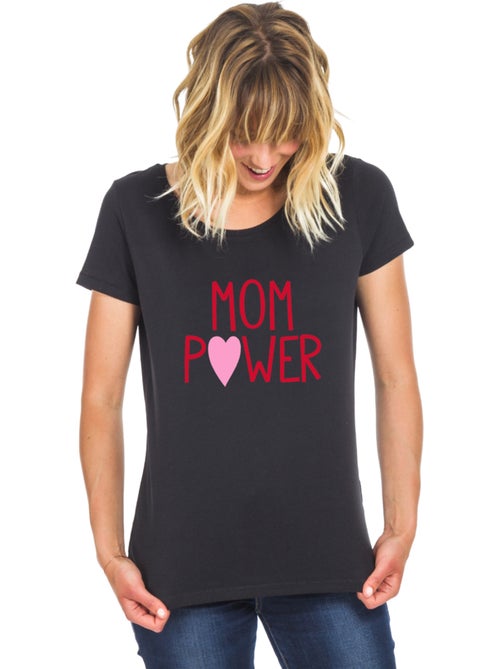 T-shirt Femme - MOM POWER MPT - Kiabi