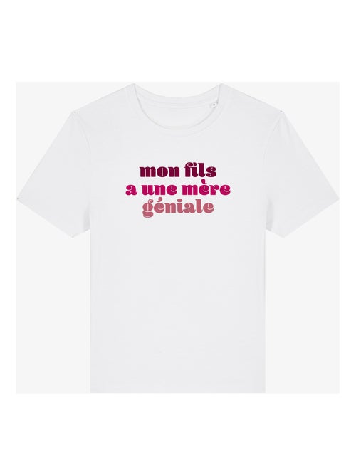 T-shirt Femme - MON FILS A UNE MÈRE GÉNIALE - Kiabi