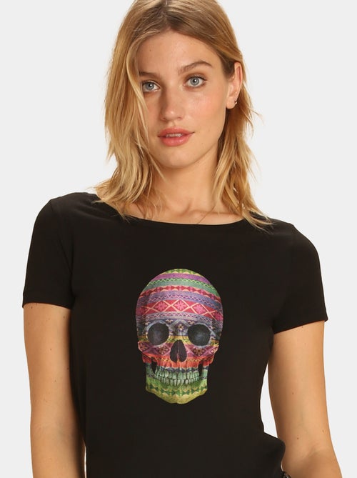 T-shirt Femme - NAVAJO SKULL - Kiabi