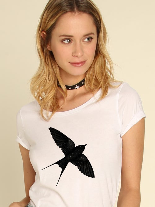 T-shirt Femme - NIGHT SWALLOW - Kiabi