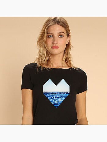 T-shirt femme - ocean heart