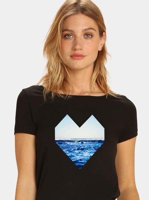 T-shirt Femme - OCEAN HEART - Kiabi