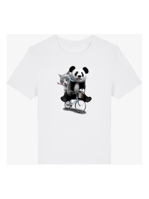 T-shirt Femme - PANDA BICYCLE - Kiabi